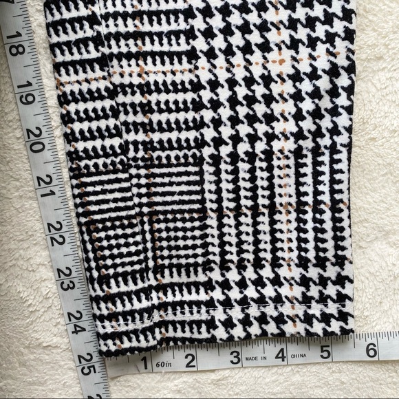 J.McLaughlin Becca houndstooth Glen Plaid leggings pants size 8 - Picture 5 of 9
